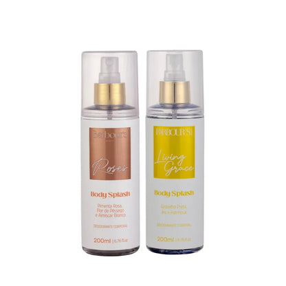 Kit 2 Body Splash Desodorante Colônia 200ml - Roses, Living Grace