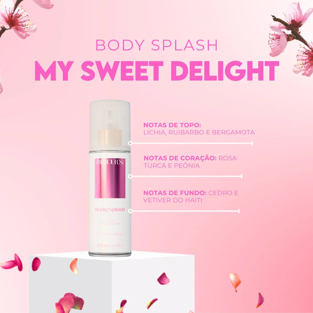 Kit Presenteável 2 Body Splash Desodorante Colônia 200ml - Very Sexy, Delight