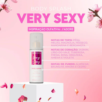 Kit Presenteável 2 Body Splash Desodorante Colônia 200ml - Alter Ego, Very Sexy