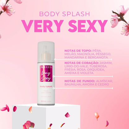 Kit 4 Body Splash - My Sweer Delight, Very Sexy, Good Graces e Roses